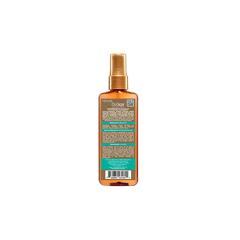 Oliskin, Aceite Seco de Coco, Macadamia y Argán, 100ml