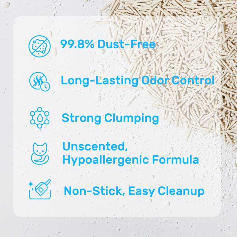 Purrify EcoFusion 3-Pack Tofu Cat Litter (8lb x3) – Plant-Based