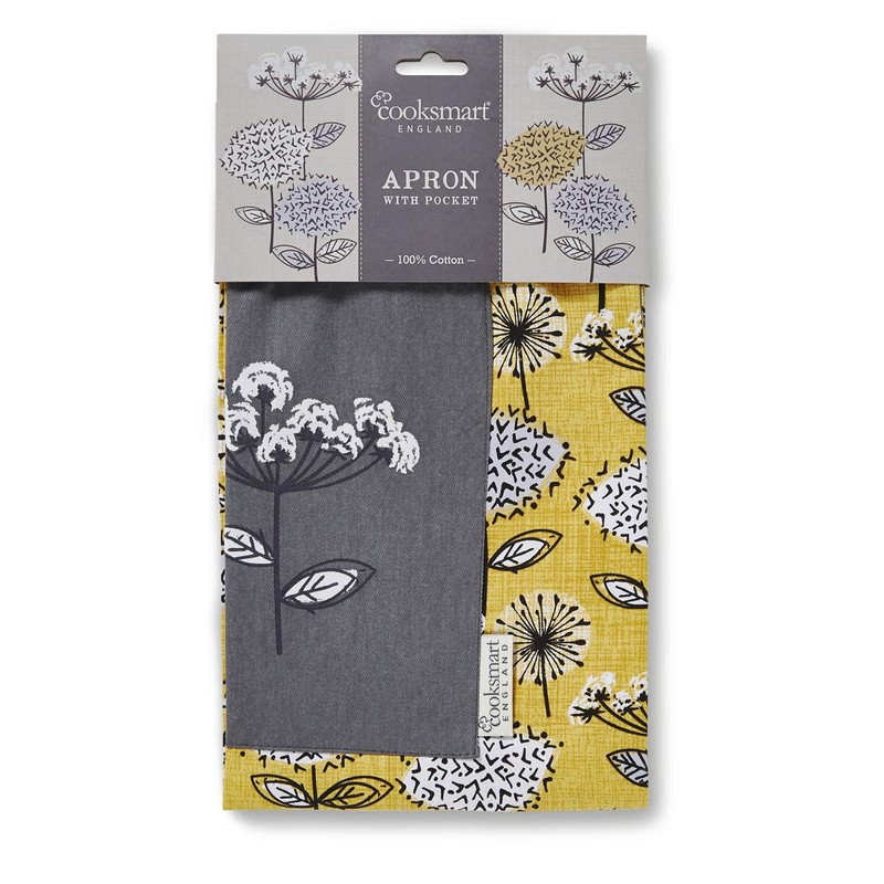 Cooksmart Apron, Cotton Twill, Mustard, One