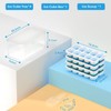DOQAUS Ice Cube Tray with Lid and Bin, 4 Pack