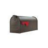 E1100BZAM Elite Post-Mount Mailbox, Medium, Textured Bronze Steel - Quantity