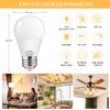 MorningLight 8 Pack A15 LED Bulb Dimmable, Upgraded 8.5W LED