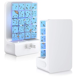 WowCatch Innovative Double-Sided Flying Insect Trap for House Indoor, Plug-in Light Bug Catcher Killer for Flies, Fruit Fly, Gnats, Mosquito, Moths, Best Home Sticky Traps for Indoors Pest Control