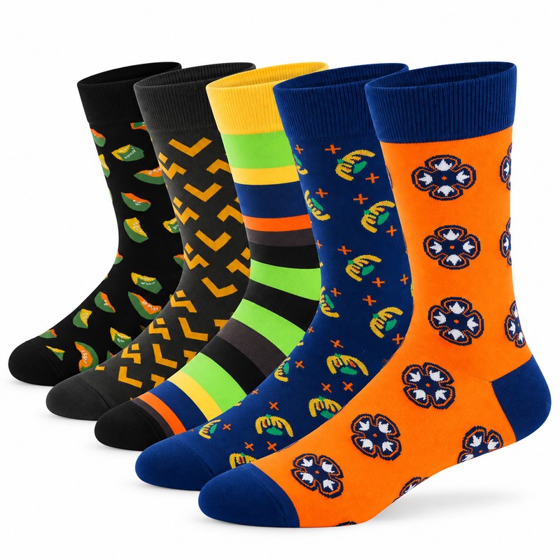 Men’s Dress Socks for Business & Daily Wear – 5-Pair