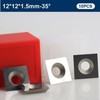 10PCS 12x12x1.5mm(Thickness) Carbide Inserts Cutters for Slab Flattening Router Bit,