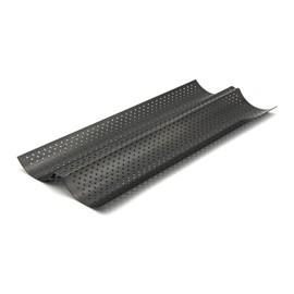 My Home 2 Baguette Baking Tray for Baguette, Pizza Strips or Rolls