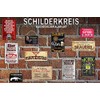 schilderkreis24 - Tin Signs Funny Saying "Garden Happiness" Decorative Humour