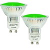 JQslight LED Landscape Lights,GU10 Green LED Spotlight Bulbs 5W MR16