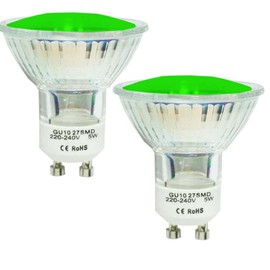 JQslight LED Landscape Lights,GU10 Green LED Spotlight Bulbs 5W MR16 GU10 Base Green Coloured Spot Light Bulb for Wall Washer Lamps, Landscape Lighting, Decorative Lighting, Mood Lighting