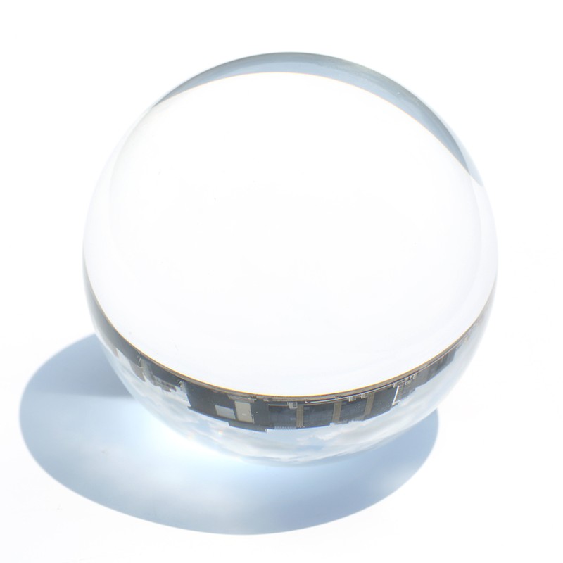 80mm Transparent Sphere K9 High Purity Photography Crystal Lens Ball