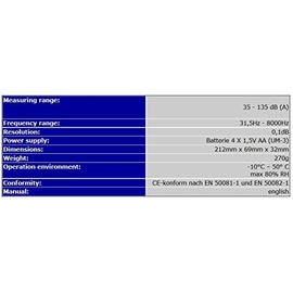 Profi Schallpegelmessgerät Schallpegelmesser Flug- und Straßenlärm SP2