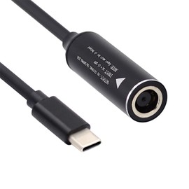 cablecc 7.4x5.0mm Input DC Jack to USB-C Type-C Power Plug Charge Cable for PD 9V 15V 20V 65W Laptop Phone