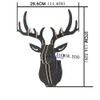 Hooshing Deer Head Wall Decor Trophy Sculpture DIY 3D Puzzle