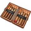 Travel Case for 8 Cigars, brown, Travel