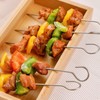 Stainless Steel Long BBQ Skewers for Kebabs, skewers for Air