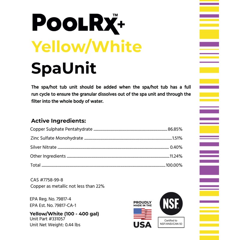 PoolRx+ Mineral Algaecide Unit, up to 6-Month Algae Control, for