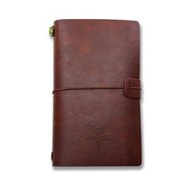 Order of the Eastern Star Masonic Leather Journal - [Brown]