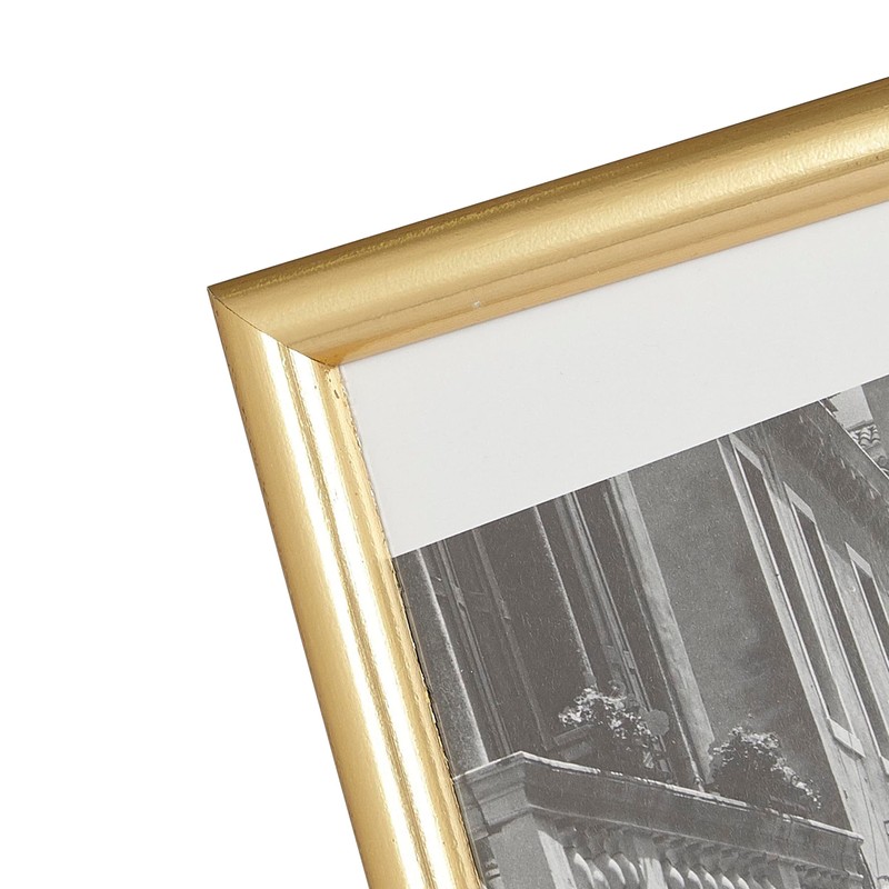 Inspire By Hampton BACKLOADER A4 (21x29.7cm) Gold Poster Frame Acrylic