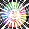 Facio Pack of 24 Watercolour Brush Pens, Set with 24