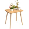 FORAOFUR Side Table, Modern End Table, Wooden Small for Living