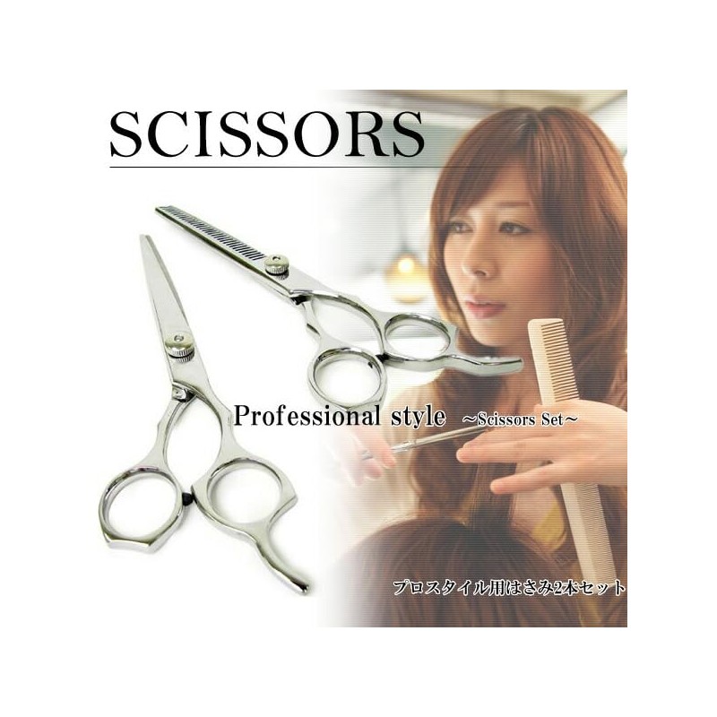 Rise Japan Hair Cutting Scissors, Set of 2, Basic &