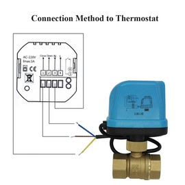 AC 220v - 2 Port motorised Valve Motorized Ball Valve 1/2 3/4 1 1-1/4 1-1/2 2 inch (1 pulgada)