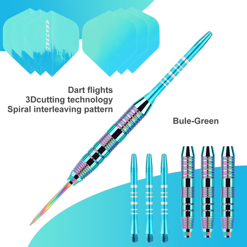Trecynd Darts Metal Tip Set 3 Aluminum Shaft Metal Dart