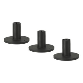 PATIKIL 1.5" Rubber Golf Tees Set of 3 Ball Holder for Outdoor and Indoor Hitting Mats, Black