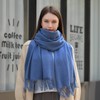 Masada Women's Winter Scarf, Warm and Soft Scarf, blue