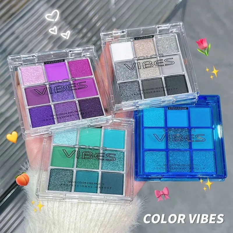 9 Sombras De Ojos Mate Ahumadas Resistentes Al Agua