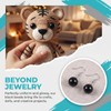 1780 PCS Black Round Pearl Beads, 3/4/5/6/8mm Small Beads for