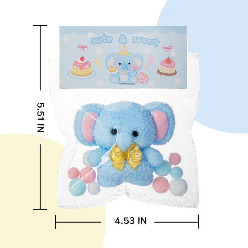 QCROAD SQUISHY Handmade Taba Blue Elephant Squishy - Original Silicone