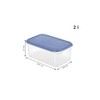 Rotho 2 Litre Rectangular Container with Blue Lid