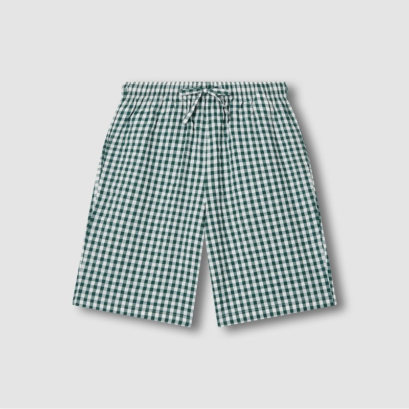 JAJU [JAJU] Men's Seersucker 5-part Pajama Set_Light Green