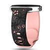 GeeBerYo Two-Tone Flower Engraved Bands Compatible with Galaxy Watch 8