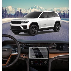 pzswuxie Screen Protector for 2021-2023 2024 2025 Jeep Grand Cherokee L Altitude/Limited/Overland/Sumit/Reserve 10.1 Inch Tempered Glass Cherokee Accessories Cover（HD）