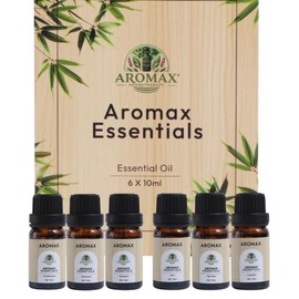 Aromax Essentials 100% Pure Essential Oils Set for Diffuser, Aromatherapy & Relaxation - Best Aromatherapy Starter Kit