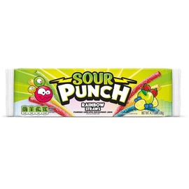 Sour Punch Rainbow Straws Candy 4.5 oz - Total Qty: 2424