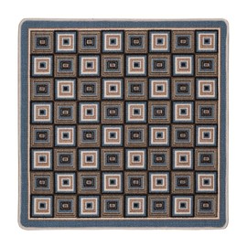 Benissimo, Stair Treads Carpet, Landing Slip Resistant Stair Rugs, Printed Design, Runner for Indoor Wooden Steps, 31"x31" (Pack of 1), Tile