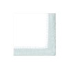 Caspari Linen Border Paper Party Cocktail Napkins in Silver -