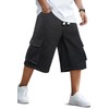 GINGTTO Mens Baggy Jorts Loose Fit Long Cargo Shorts for