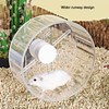 Silent Hamster Wheel with Stand Prevent Slip Clear Acrylic Hamster
