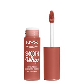 NYX PROFESSIONAL MAKEUP Smooth Whip Crema de Labios Mate, De Larga Duración, Hidratante, Lápiz Labial Líquido Vegano - Kitty Belly (Nude Durazno)