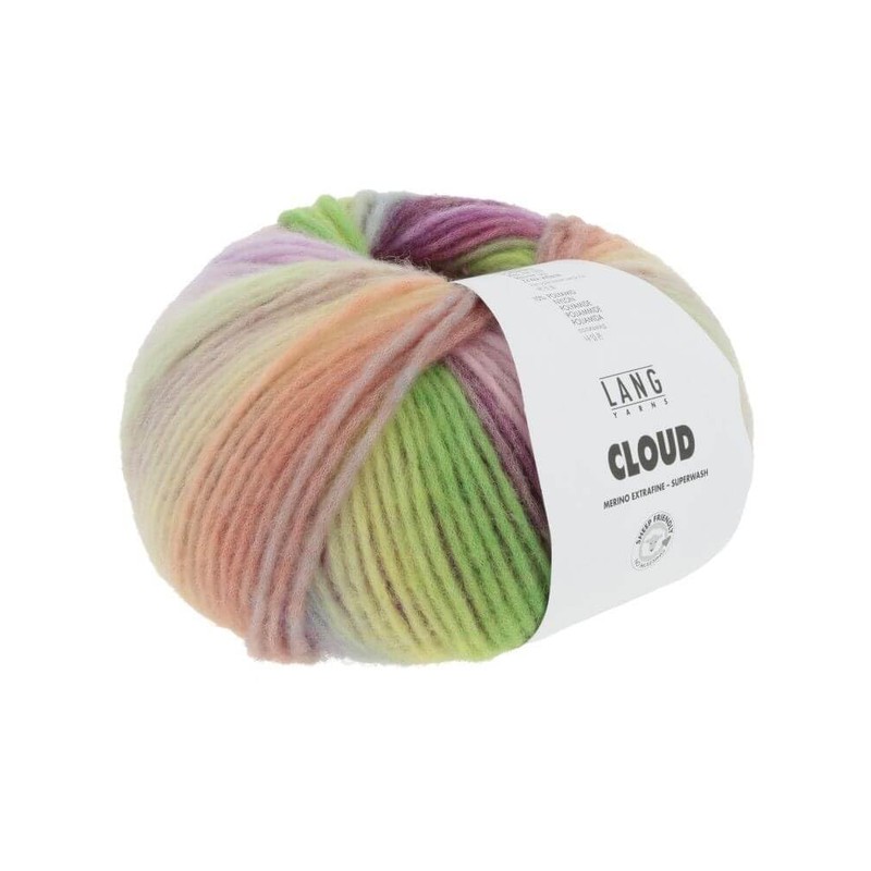 Lang Yarns - Cloud 0009 Purple Green Blue 100 g