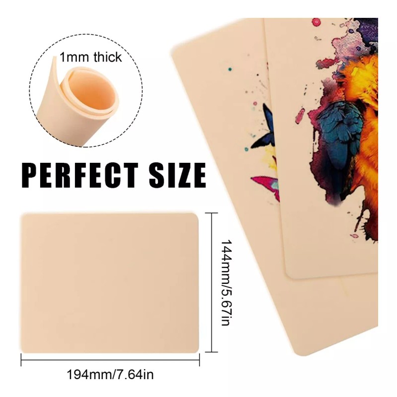 Wnatn 30 Hojas Sintética Practica Tatuar Doble Cara Tatuajes Skin