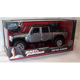Jada FAST & FURI0US 2020 Jeep Gladiator Silver car 1:24 scale diecast model