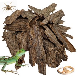 Apatal Reptile Cork Bark Bulk 2 Lb Cork Wood for Terrarium, Natural Flat Cork Bedding Terrarium Substrate for Bearded Dragon Snake Spiders Hermit Crabs Geckos Tortoise