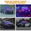 Xprite Red & Blue LED Emergency Strobe Dash Lights, Interior