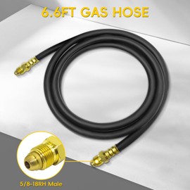 JZWELD Argon CO2 Regulator Flowmeter Gas Gauge for Mig Tig Weld with 6.6Ft Gas Welding Hose, Argon/CO2 Mig Tig Flow Meter