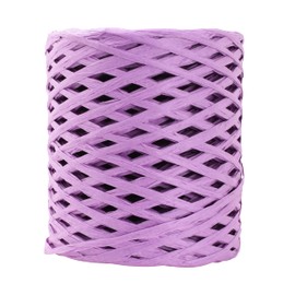 Mandala Crafts Purple Raffia Ribbon for Gift Wrapping - 100 Yards Natural Paper Straw Raffia String for Crafts, Bows, Decoration, Floral Arrangements, and DIY Projects